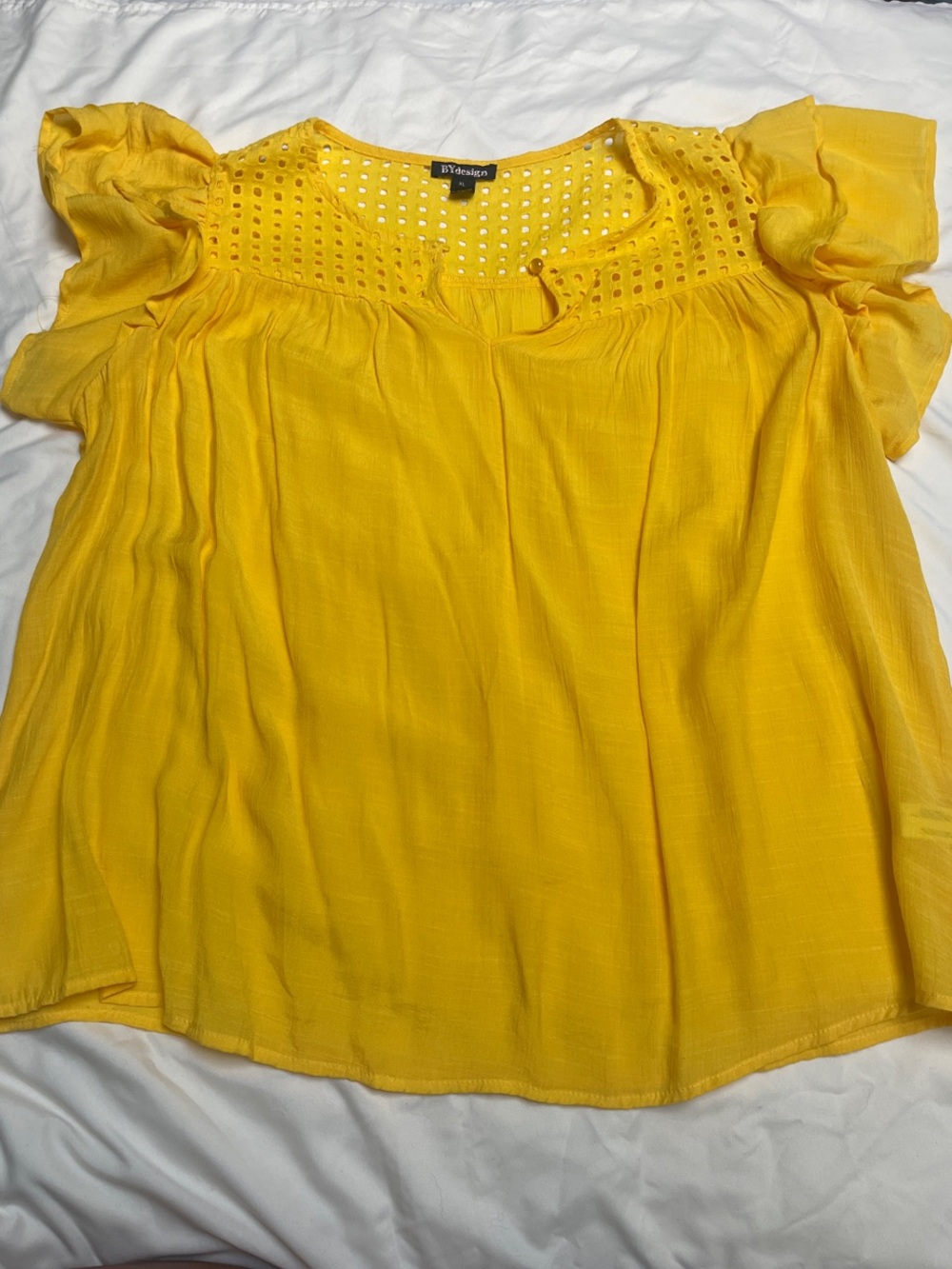By Design Flutter Sleeve Blouse